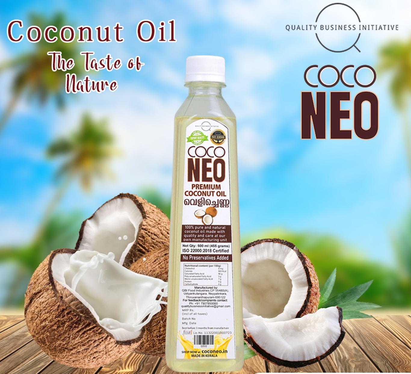 Coco Neo Premium Coconut Oil | 500 ml